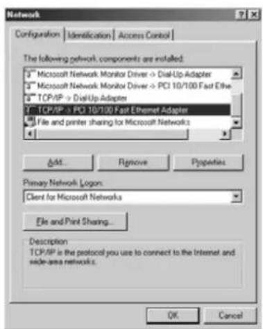 TOPCOM Skyr@cer WBR 354G - CONFIGURING THE PC TO CONNECT TO THE CABLE/DSL ROUTER - 1