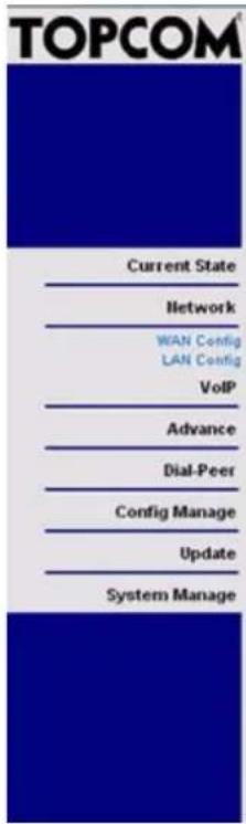 TOPCOM ATA 1110 - WAN Configuration - 1