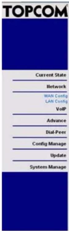 TOPCOM ATA 1110 - WAN Konfiguration - 1