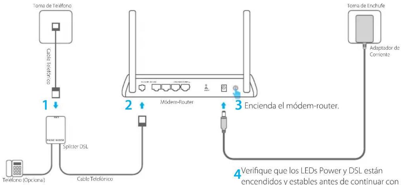 TP-LINK TLWR802N - Conexión del Hardware - 1