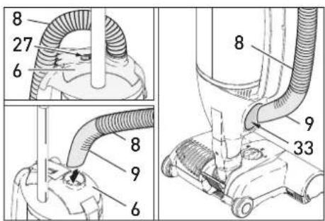 Sebo Dart 2 - Motor Protection Filter and Exhaust Filter - 3