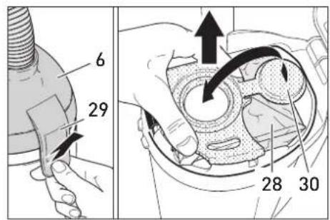 Sebo Dart 2 - Always Gunplug Gthe Gvacuum Gfrom Gt mains Goutlet Gbefore Gdismantling Gan part of the machine. - 4