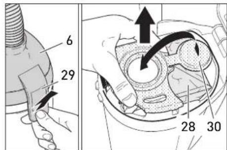 Sebo Dart 1 - Always Gunplug Gthe Gvacuum Gfrom Gt mains Goutlet Gbefore Gdismantling Gan part of the machine. - 4