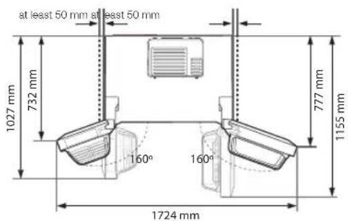 SAMSUNG RS7778FHCSR - Selecting the best location for the refrigerator - 2