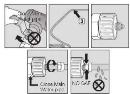 SAMSUNG RS7778FHCSR - Connecting to the water supply line - 2