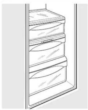 IOMABE ORE 24 CGF KB - Sobre os compartimentos e gavetas. - 1