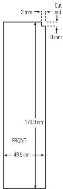 IOMABE ORE 24 CGF KB - Dimensions for Custom Wood Panels - 3