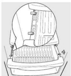 IOMABE ORE 24 CGF KB - Para recolocar o compartimento inferior: - 1