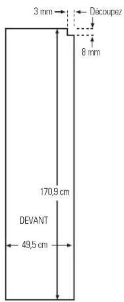 IOMABE ORE 24 CGF KB - Dimensions pour les panneaux de bois sur mesure - 3