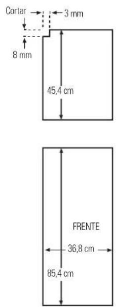 IOMABE ORE 24 CGF KB - Dimensões para os painéis de madeira feitos sob medida - 2