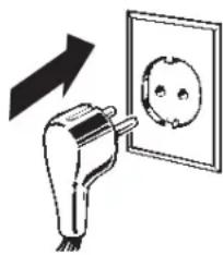 IOMABE ORE 24 CGF KB - WATERKRAAN OPENDRAAIEN EN STEKKER IN HET STOPCONTACT PLAATSEN - 1