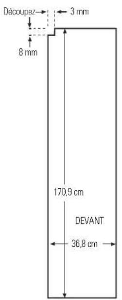 IOMABE ORE 24 CGF KB - Dimensions pour les panneaux de bois sur mesure - 1