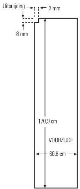 IOMABE ORE 24 CGF KB - Afmetingen van op maat gemaakte houten panelen - 1