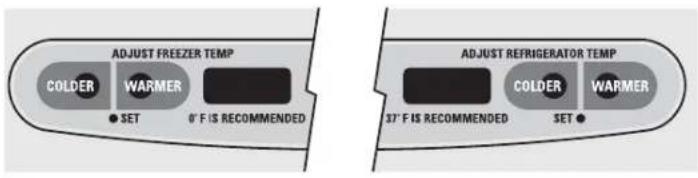 IOMABE ORE 24 CGF KB - About the temperature controls - GE, Monogram Models. - 1