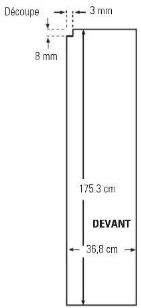 IOMABE ORE 24 CGF KB - Dimensions pour les panneaux en bois sur mesure du CustomStyle 25 - 1