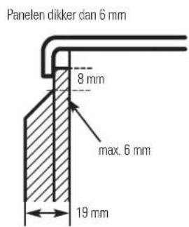 IOMABE ORE 24 CGF KB - Paneel van 19 mm of verhoogd paneel - 1