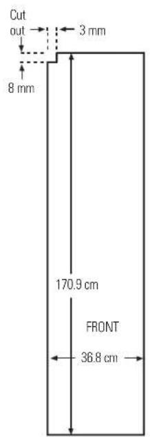 IOMABE ORE 24 CGF KB - Dimensions for Custom Wood Panels - 1