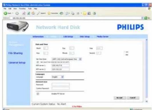 PHILIPS SPD8015 - Configuration du serveur NAS - 2