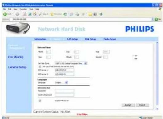 PHILIPS SPD8015 - Configuration du serveur NAS - 3