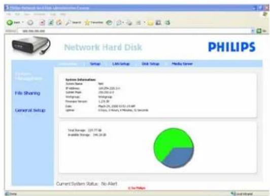 PHILIPS SPD8015 - Configuration du serveur NAS - 1