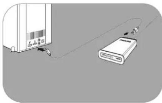 PHILIPS SPD8015 - Utilisation du serveur NAS comme périphérique de stockage externe - 2