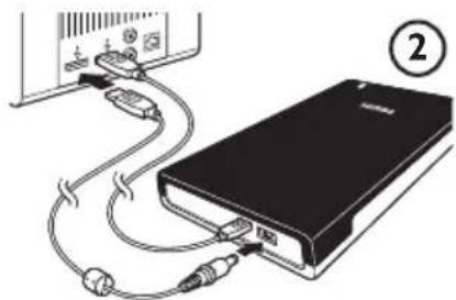 PHILIPS SPE2015 - Comment raccarder ce disque dur externe à votre système? - 2