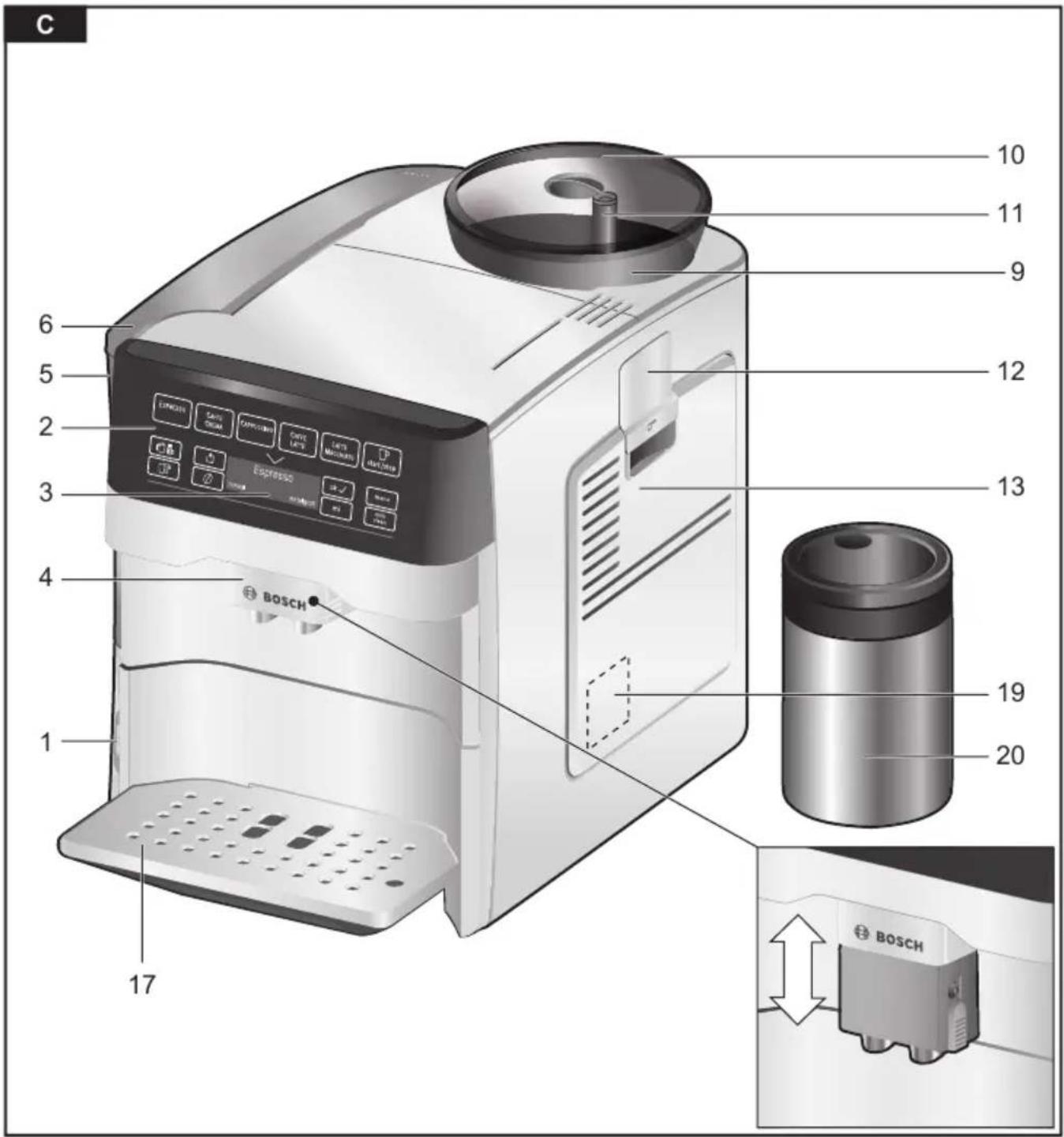 BOSCH VeroAroma Exclusiv TES603F1DE - 11