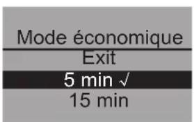 MELITTA Caffeo CI Special Edition - Sous-menu "Mode économique" - 1