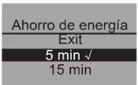 MELITTA Caffeo CI Special Edition - Submenu "Aorro de energia" - 1
