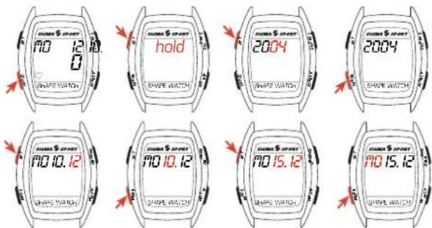 SIGMA Shape Watch - Basic settings of the watch - 1