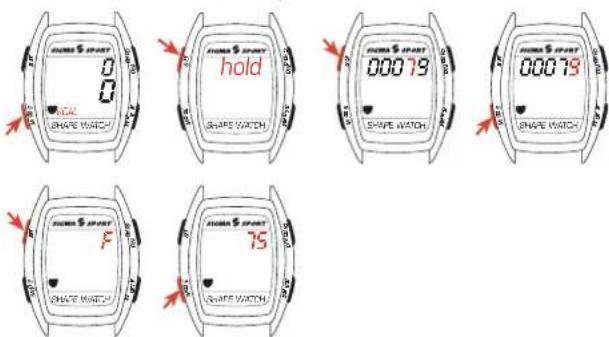 SIGMA Shape Watch - Input for calorie accumulation - 1