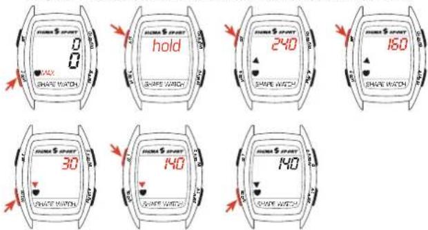SIGMA Shape Watch - Regolazione dei valori limite della frequenza cardiaca - 1