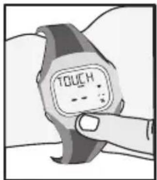 Sportline Solo 915 - ACQUIRING HEART RATE: FINGER TOUCH - 1