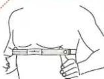 SIGMA PC 4 - Attaching the chest strap/handlebar holder 2.2 Heart frequency display - 4