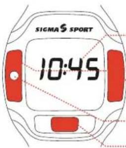 SIGMA PC 3FT - Übersicht Uhr, Symbole, Displayaufbau 1.3 Einstellen der Uhrzeit - 1