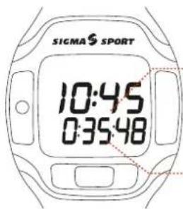 SIGMA PC 3FT - Overview: Watch, symbols and display layout 1 Setting the time - 3
