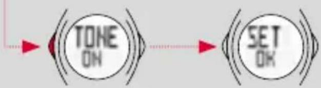 SIGMA PC 22.13 - TONE - Réglage du signal sonore pour la zone cible : - 1