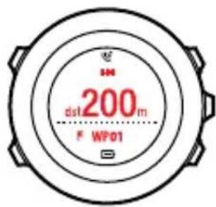 SUUNTO Ambit 2.5 - Vue de la navigation par points de passage - 1