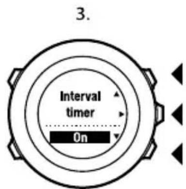 SUUNTO Ambit 2.5 - Utilisation du compteur d'intervalles - 3