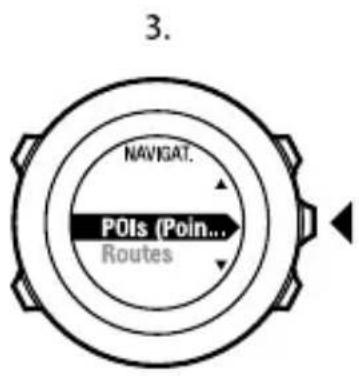 SUUNTO Ambit 2.5 - Suppression d'un point d'intérêt (POI) - 3