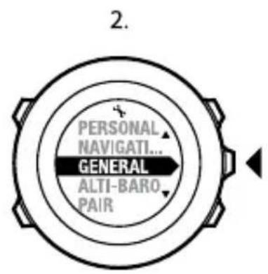 SUUNTO Ambit 2.5 - Réglage de la valeur de declinaison magnétique - 2