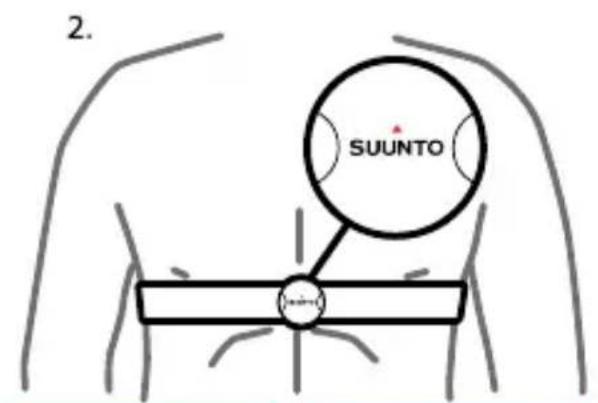 SUUNTO Ambit 2.5 - Mise en place de la ceinture de fréquence cardiaque - 3