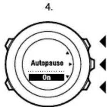 SUUNTO Ambit 2.5 - REMARQUE: La pause automatique n'est pas disponible pour le mode Natat. en salle. - 4