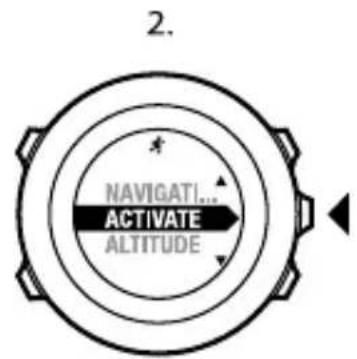 SUUNTO Ambit 2.5 - REMARQUE: La pause automatique n'est pas disponible pour le mode Natat. en salle. - 2