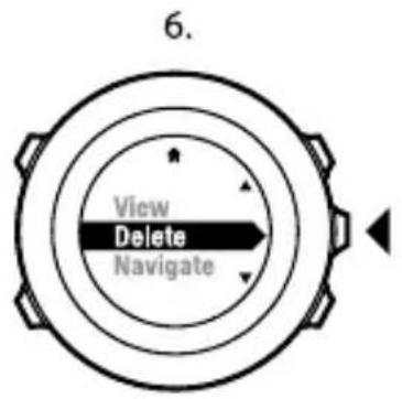 SUUNTO Ambit 2.5 - Suppression d'un point d'intérêt (POI) - 7