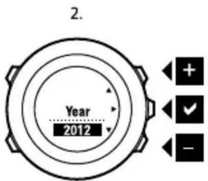SUUNTO Ambit 2.5 - Paramétrage de la date - 2