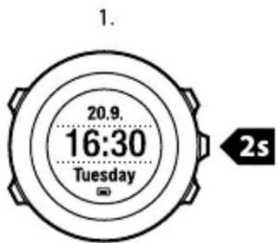 SUUNTO Ambit 2.5 - Modification des paramètres de l'heure - 1