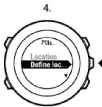 SUUNTO Ambit 2.5 - Ajout manuel des coordonnées d'un point d'intérêt (POI) - 4