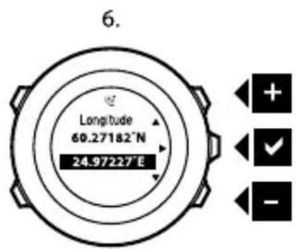 SUUNTO Ambit 2.5 - Ajout manuel des coordonnées d'un point d'intérêt (POI) - 6