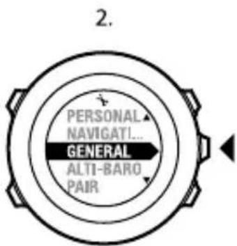 SUUNTO Ambit 2.5 - Modification des paramètres de l'heure - 2